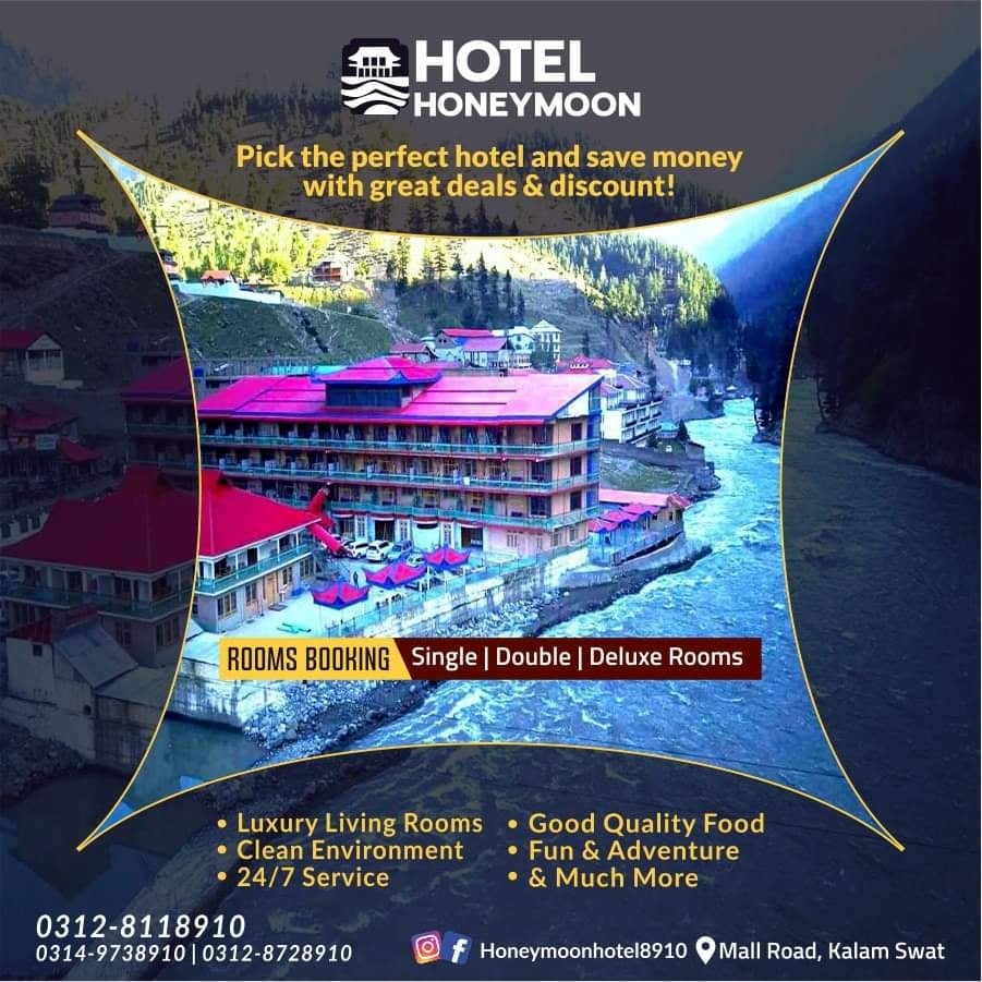 New Honey Moon Hotel & Restaurant, Kalam Swat, KPK photo 4
