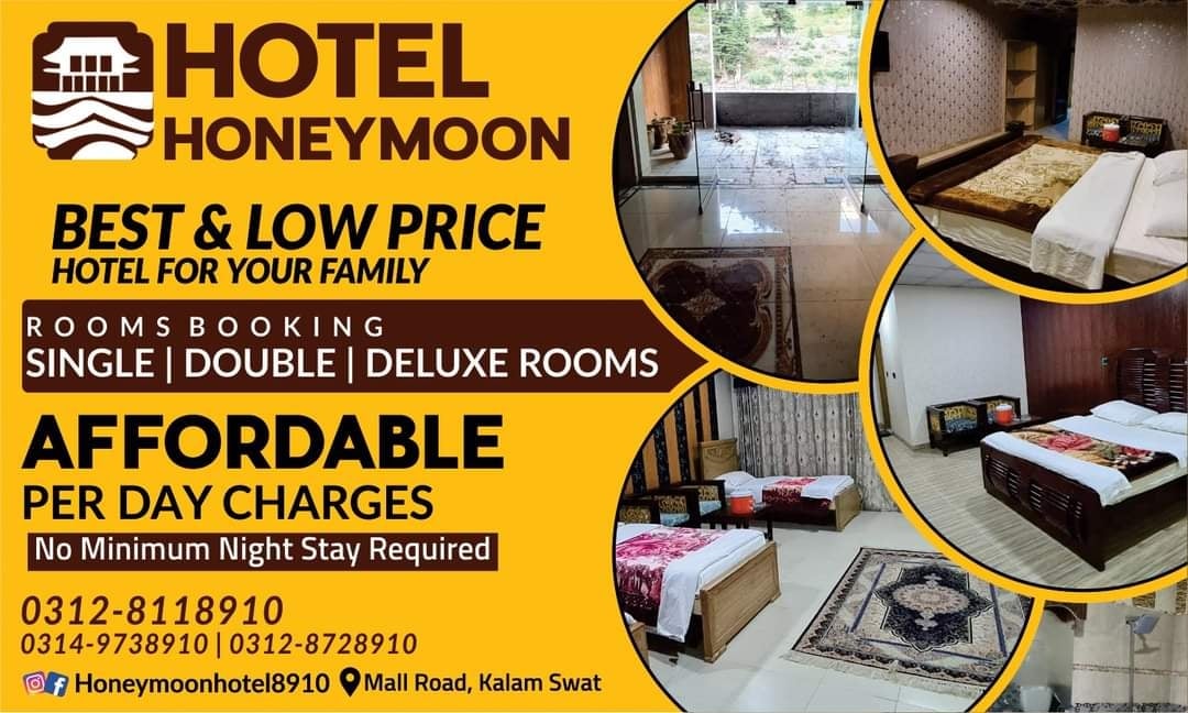 New Honey Moon Hotel & Restaurant, Kalam Swat, KPK photo 5