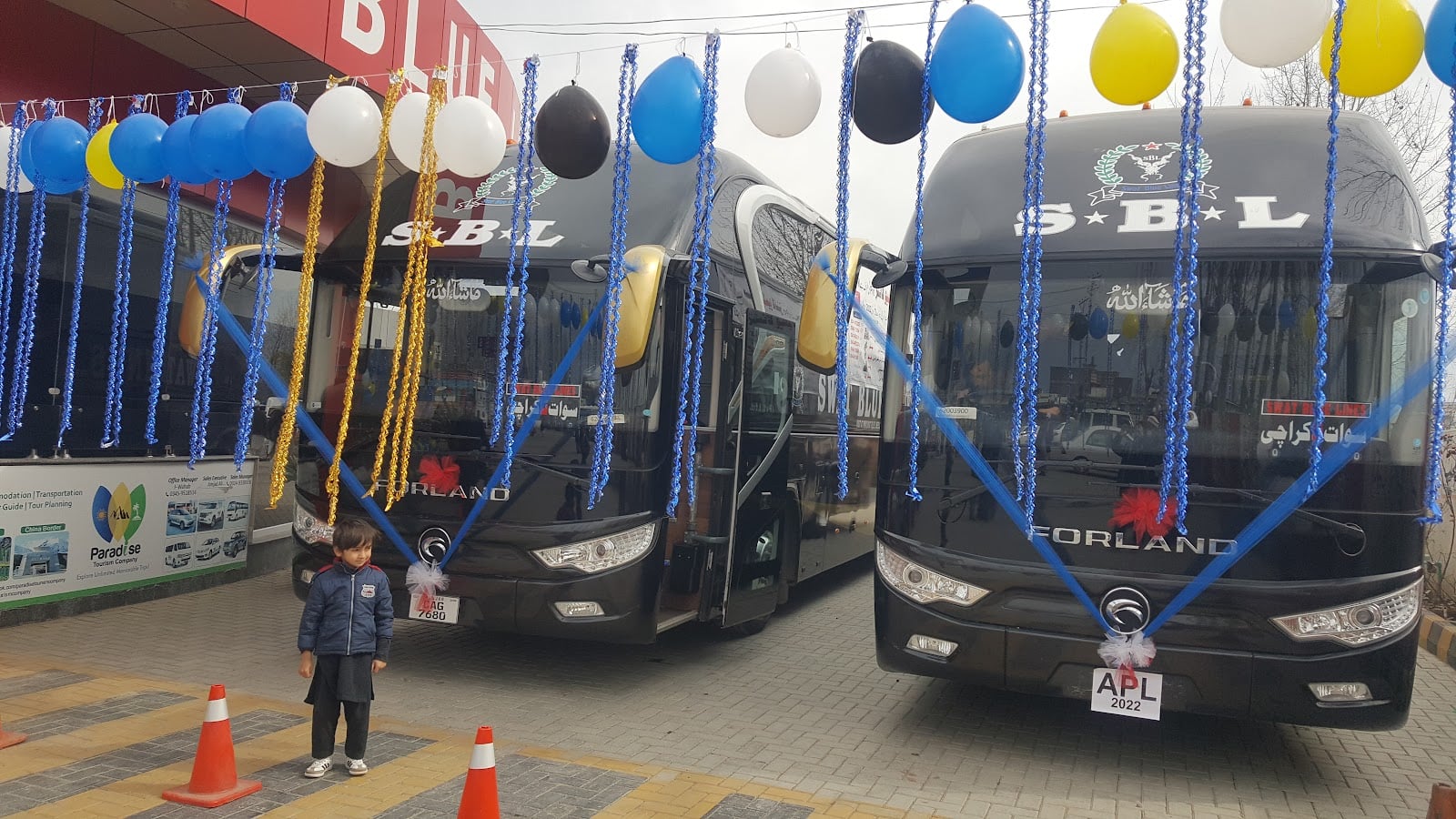 Swat blue lines Filling Station And Bus Terminal